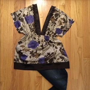 Beautiful Silk Anthro Blouse